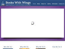 Tablet Screenshot of books-with-wings.org